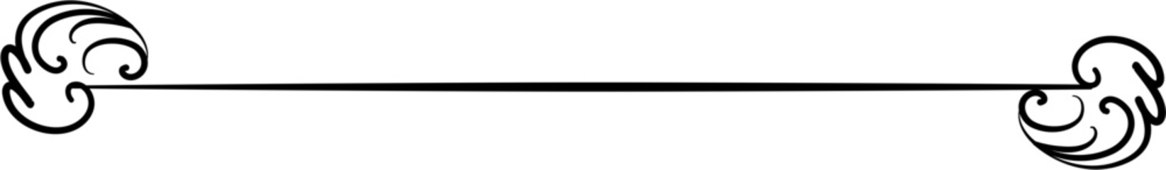 Vintage border divider