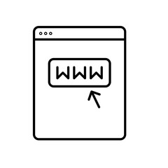 Website Online Global Line Icon