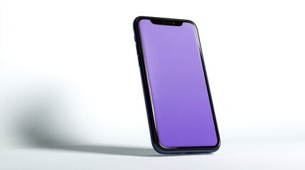 App UI mockup inside smartphone frame isolated on white