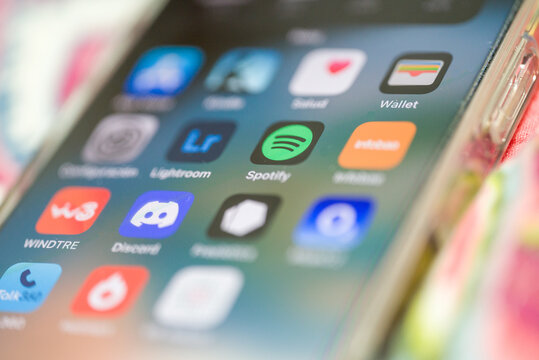 Smartphone showing popular social media and entertainment apps