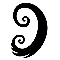 a black spiral on a white background for your design black, design, spiral, swirl, symbol , Generative art.