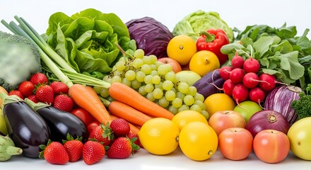 Vibrant Harvest: Fresh Fruits and Vegetables for Healthy Living and Culinary Inspiration