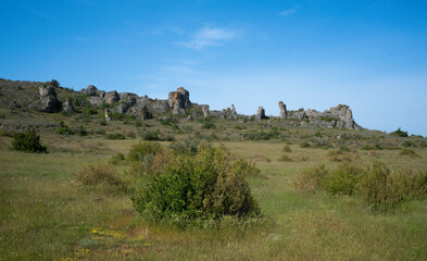 Plateau du Larzac, causse du Larzac, parc naturel régional des Grands Causses, 12, Aveyron, France
