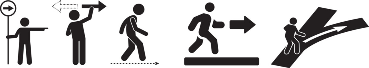 Printable vector illustration of hoose your right direction