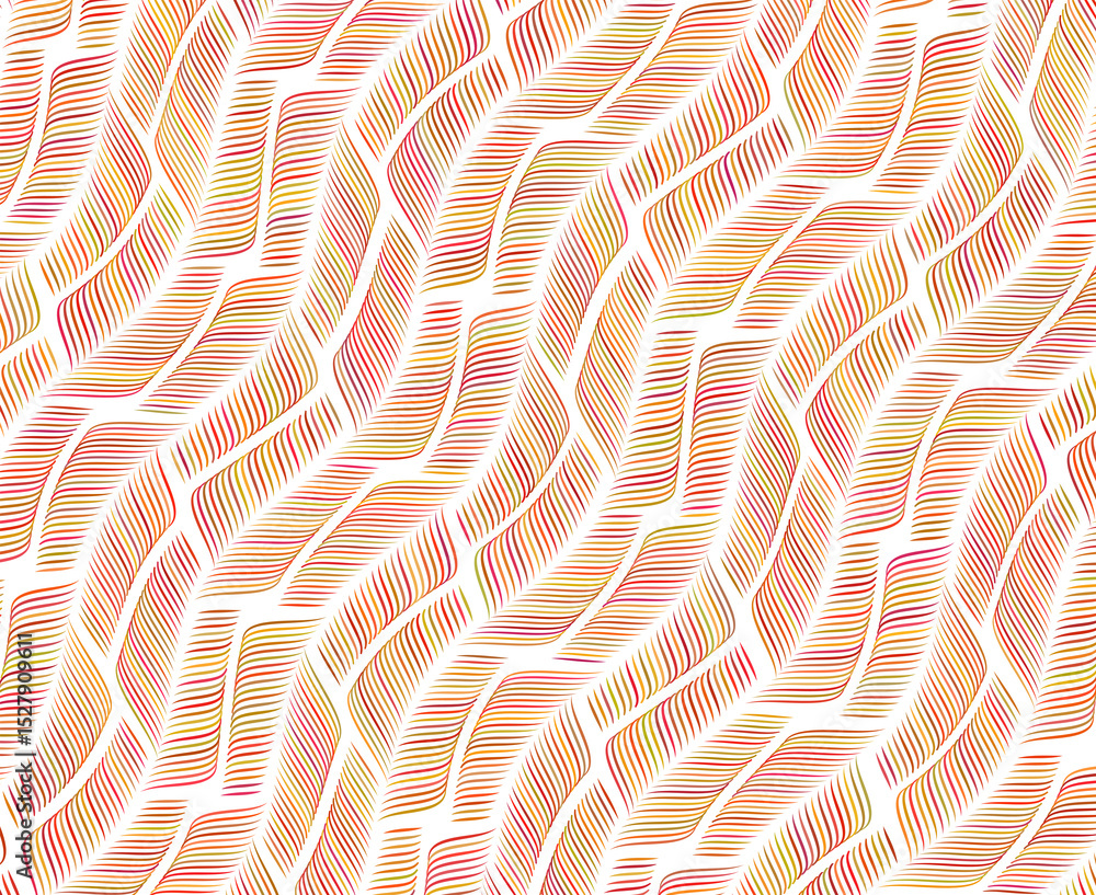 Poster waves nature pattern. elegant geometric waves create a harmonious and decorative design. perfect for