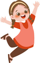 Happy little girl