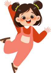 little girl with a doll