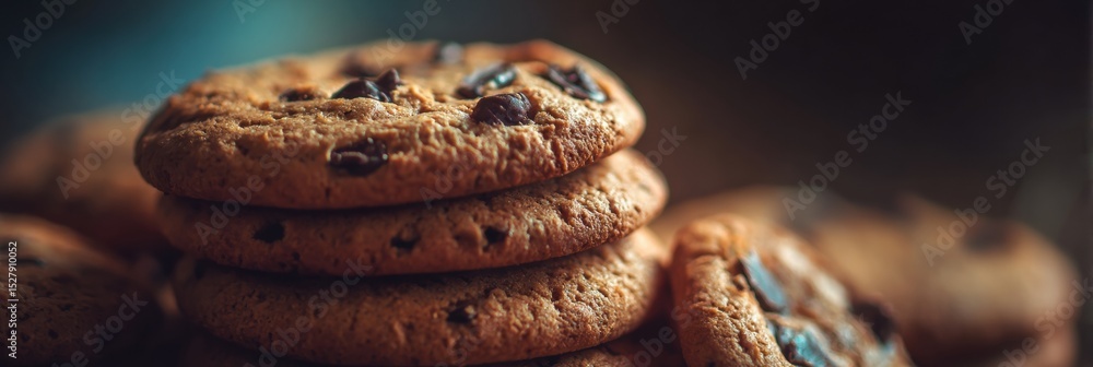 Aufkleber Cookie Consent Pop-Up Window Overlays Website Interface With Blurred Background
