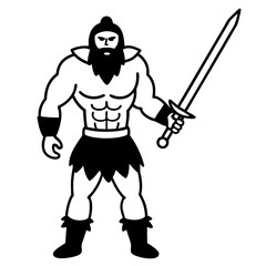 Obraz premium knight with sword