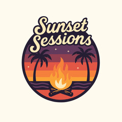 Sunset Sessions – Retro Beach Bonfire Vibes