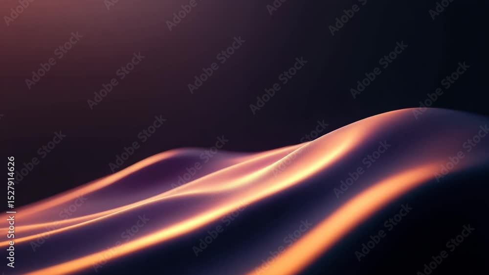 Aufkleber soft undulating waves illuminated by gentle light create serene atmosphere