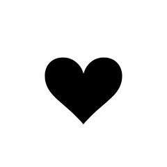a black heart shaped icon isolated on a white background black, design, icon, silhouette 