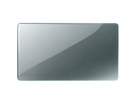 Elegant reflection on glassy surface revealing serene on transparent background