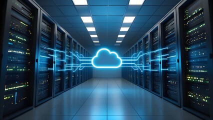 Cloud computing data center server room network