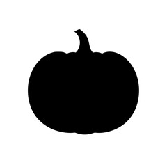 a black silhouette of an apple or pumpkin on a white background apple, black, icon, pumpkin, silhouette 