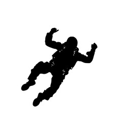 a black and white silhouette of a snowboarder doing a trick black, jump, man, silhouette, snowboarder 
