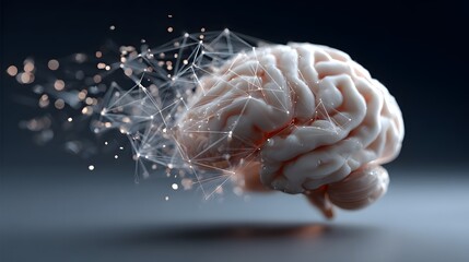 Neuronales Netzwerk in digitaler Fragmentierung  
