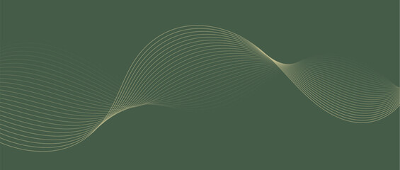 Abstract wave lines in cream-brown gradient on minimalist background. Futuristic and dynamic look, perfect for tech, digital, and modern design projects.