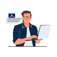 Employee Hiring Illustration