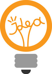 Creative lightbulb illustration symbolizing innovation and inspiration. The bright design conveys a sense of discovery, suitable for business, education, and marketing.