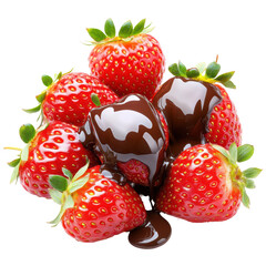 Strawberries with Chocolate Drizzle: Luscious strawberries are drizzled with rich chocolate, creating an irresistible treat that captures the essence of indulgence and delight.