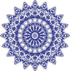 Mandala like multi colored pattern