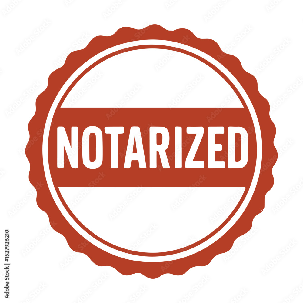 Aufkleber seal notarized icon stamp frame vector on white background vector seal on white background