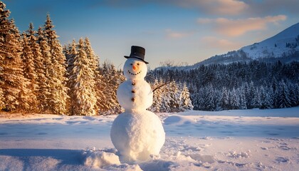 snowman in winter