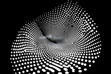 Abstract swirling pattern of dots