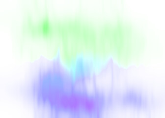 northern lights isolate Colorful, abstract painting with blue and green background. Painting is full of energy.
