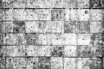 Gray, textured, square patterned surface