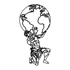 atlas titan metologi yunani