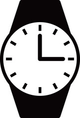 腕時計のアイコン　モノトーン