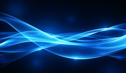 Dynamic Blue Waves in Abstract Design