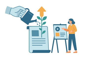 Nurturing growth strategy in business while Presenting growth plan to the team