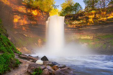 Minnehaha Falls in Minneapolis, Minnesota, USA