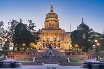 Des Moines, Iowa, USA Capitol