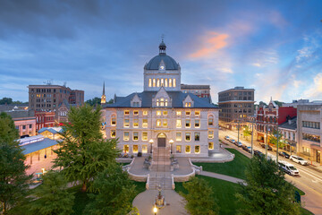 Lexington, Kentucky, USA Downtown City Skyline