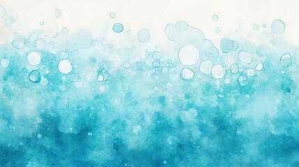Watercolor style of blue water, ocean illustration..