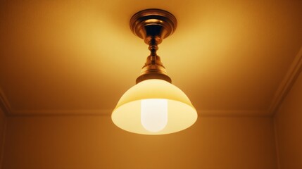 Vintage pendant light interior