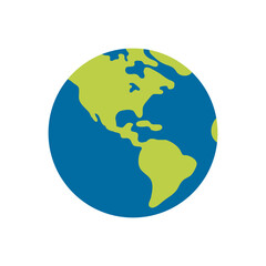 Earth Globe Americas