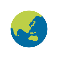 Earth Globe Asia-Australia