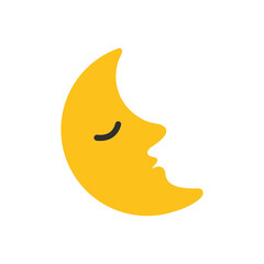 Last Quarter Moon Face