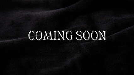 Fototapeta premium Luxury Fabric Coming Soon Web Banner Size.
