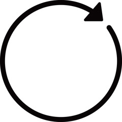 矢印のアイコン　モノトーン