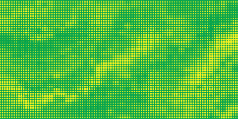 Dots halftone yellow green color pattern gradient texture background.
