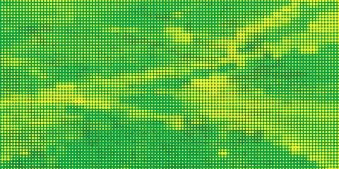 Dots halftone green color pattern gradient texture with technology digital background. Dots pop art comics with nature graphic design.
