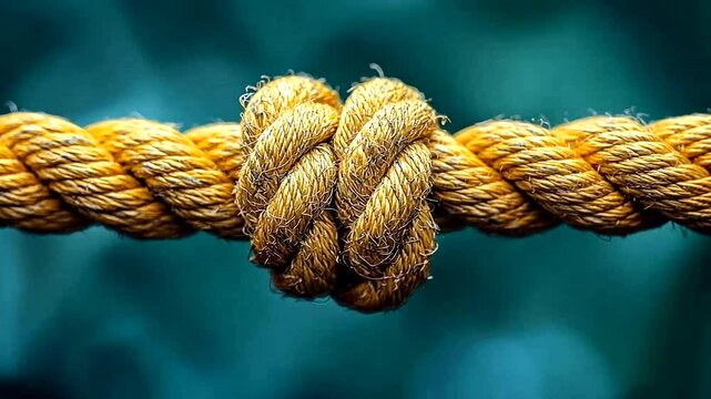 Close-up of a rope knot