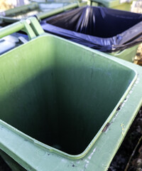 Trash container inside