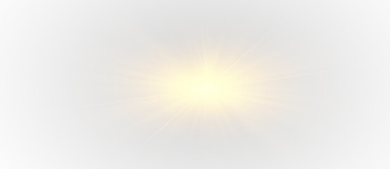 Obraz premium Png sun, bright, sunbeam, light sunlight, shine, glowing, sunshine lens, glow rays, sunny. 